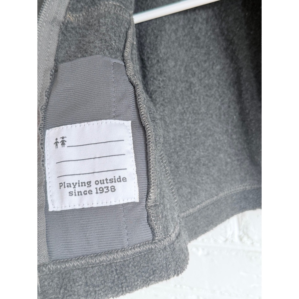 Columbia Kids Fleece Jacket Charcoal Gray Full Zip Baby 3-6 Months - Picture 4 of 5